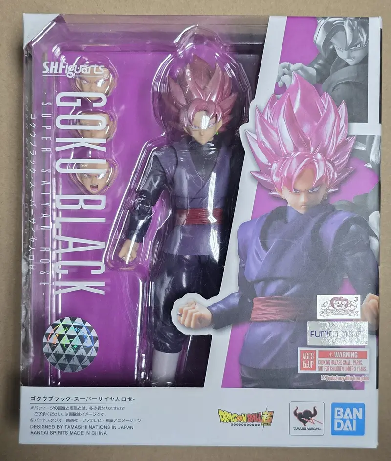 *Open Box* S.H. Figuarts Dragon Ball Super Saiyan Rose Goku Black Action Figure 1