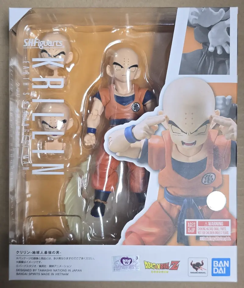 *Open Box* S.H. Figuarts Dragon Ball Z Krillin -Earth's Strongest Man- Action Figure 1