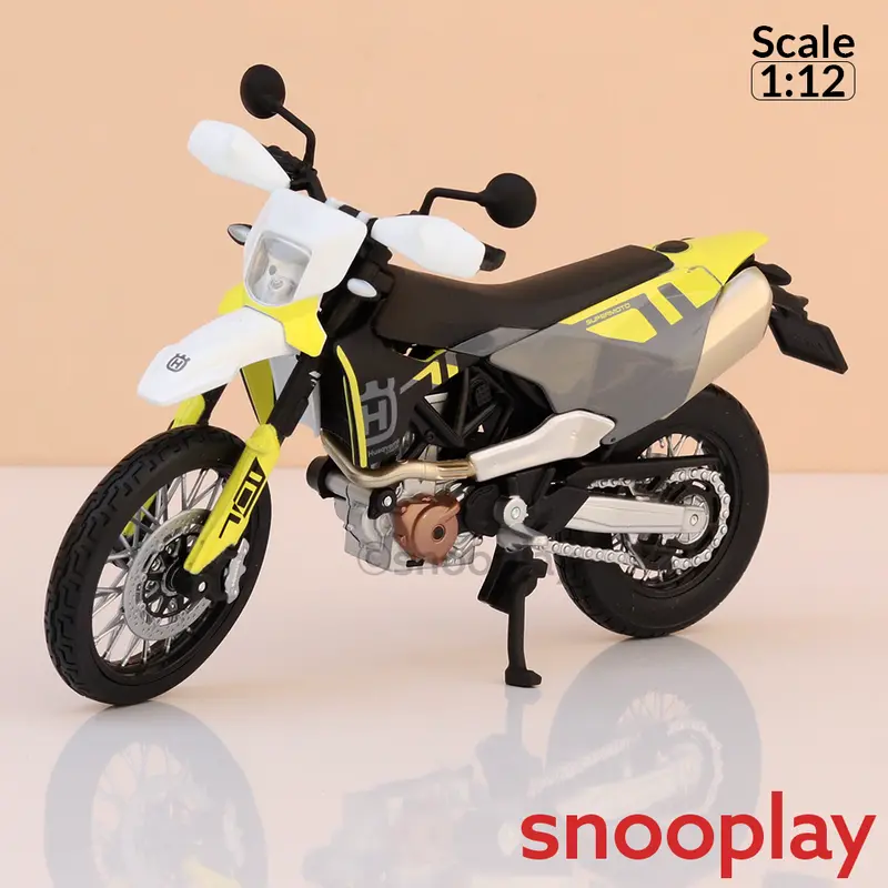 Original 2023 Husqvarna 701 Supermoto Licensed Diecast Bike | 1:12 Scale (14 Years Till Grown Ups) 1