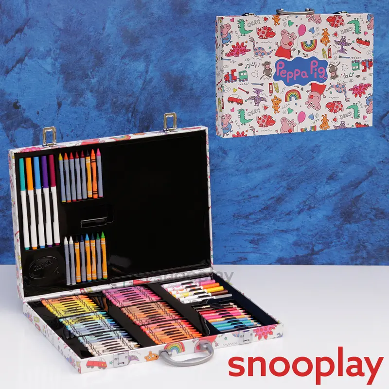 Original Peppa Pig Art Case Colouring Kit - 95 Pieces (5 Years Till Grown Ups) 1