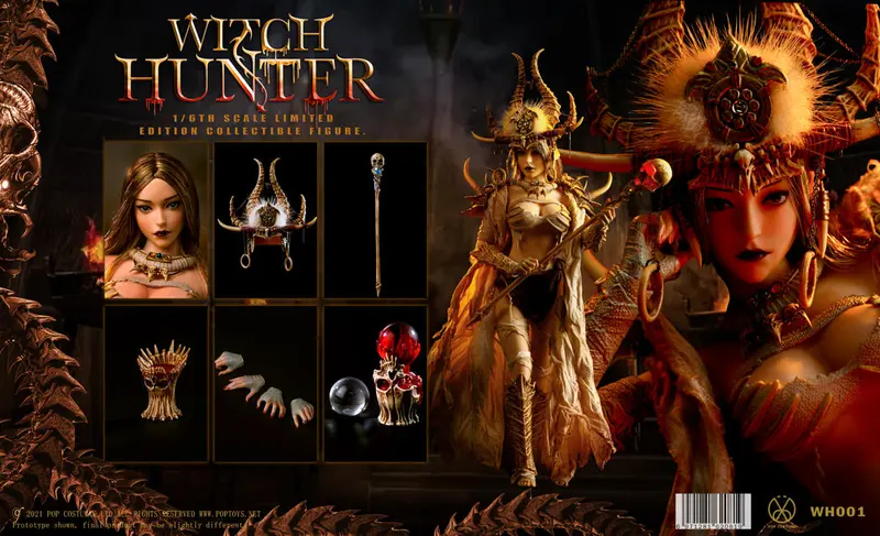 Pop Toys 1/6 Pop Costume Witch Hunter Bloody Shaman Aphaia (White Shaman) Wh001 Sixth Scale Figure 1