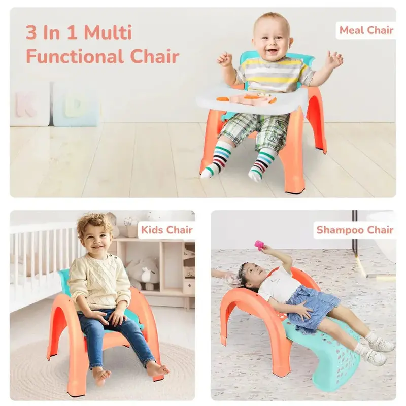 R For Rabbit Jelly Bean 3 In 1 Multi-Functional Kids Chair - Orange 1