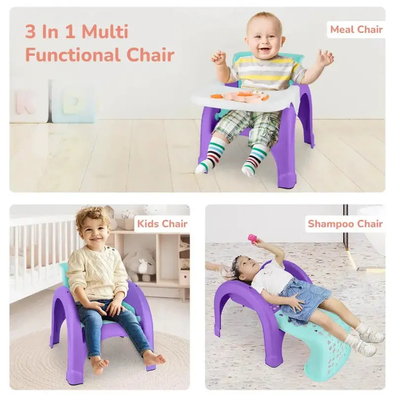 R For Rabbit Jelly Bean 3 In 1 Multi-Functional Kids Chair - Purple 1