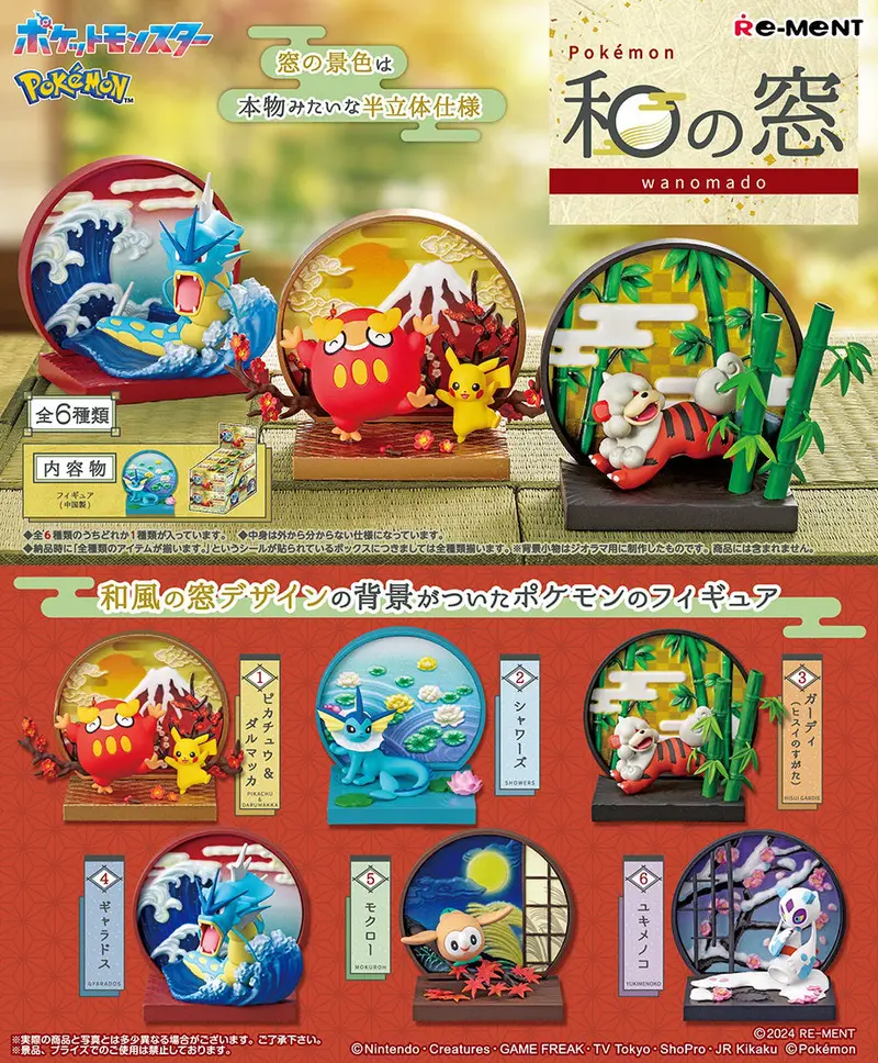 Re-Ment Pokemon Wanomado Assortment Trading Figures Box Set Of 6 1