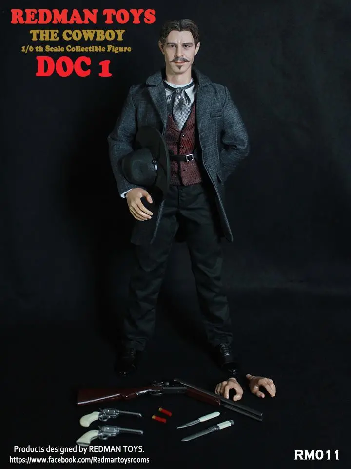 Redman Toys 1/6 Doc 1 The Cowboy Tombstone Doc Holliday Val Kilmer Sixth Scale Figure Rm011 1