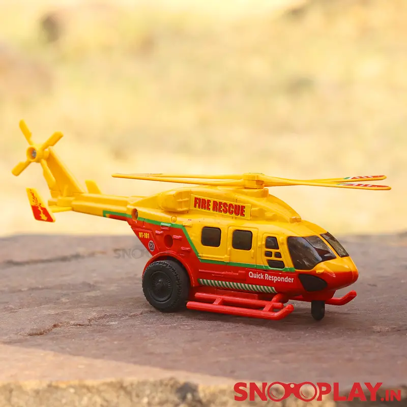 Rescue Helicopter With Rotating Propeller Toy (3-5 Years) 1