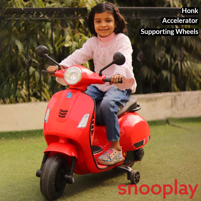 Resembling Baby Scooter Vsp Ride-On | Accelerator, Supporting Wheels, Honk, Light & Music (2.5-8 Years) 1