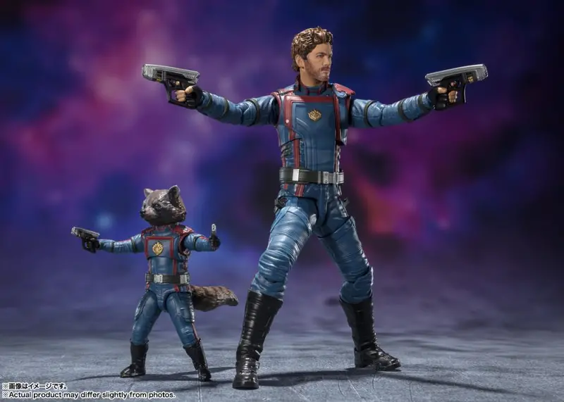 S.H. Figuarts Guardians Of The Galaxy Vol. 3 Star-Lord & Rocket Raccoon Action Figure 1