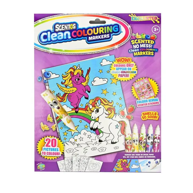 Scentos Clean Colouring Markers - Enchanted (6-15 Years) 1