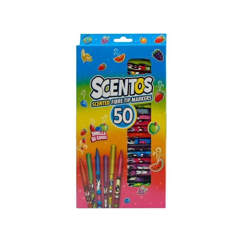 Scentos Set Of 50 Fibre Tip Pens (3-12 Years) 1