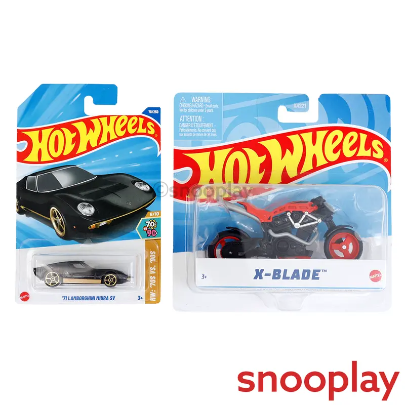 Set Of 2 Hot Wheels [Hw 419] - '71 Lamborghini Miura Sv, X-Blade 1