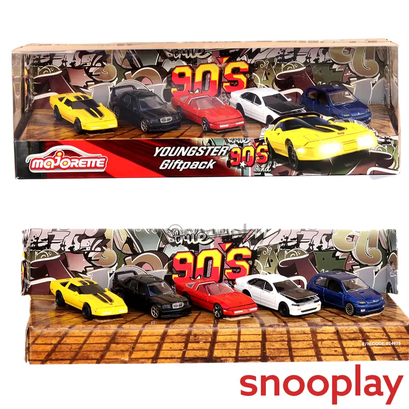 Set Of 5 Licensed Majorette Diecast Cars- Youngster Giftpack Edition (3 Years Till Grown Ups) 1