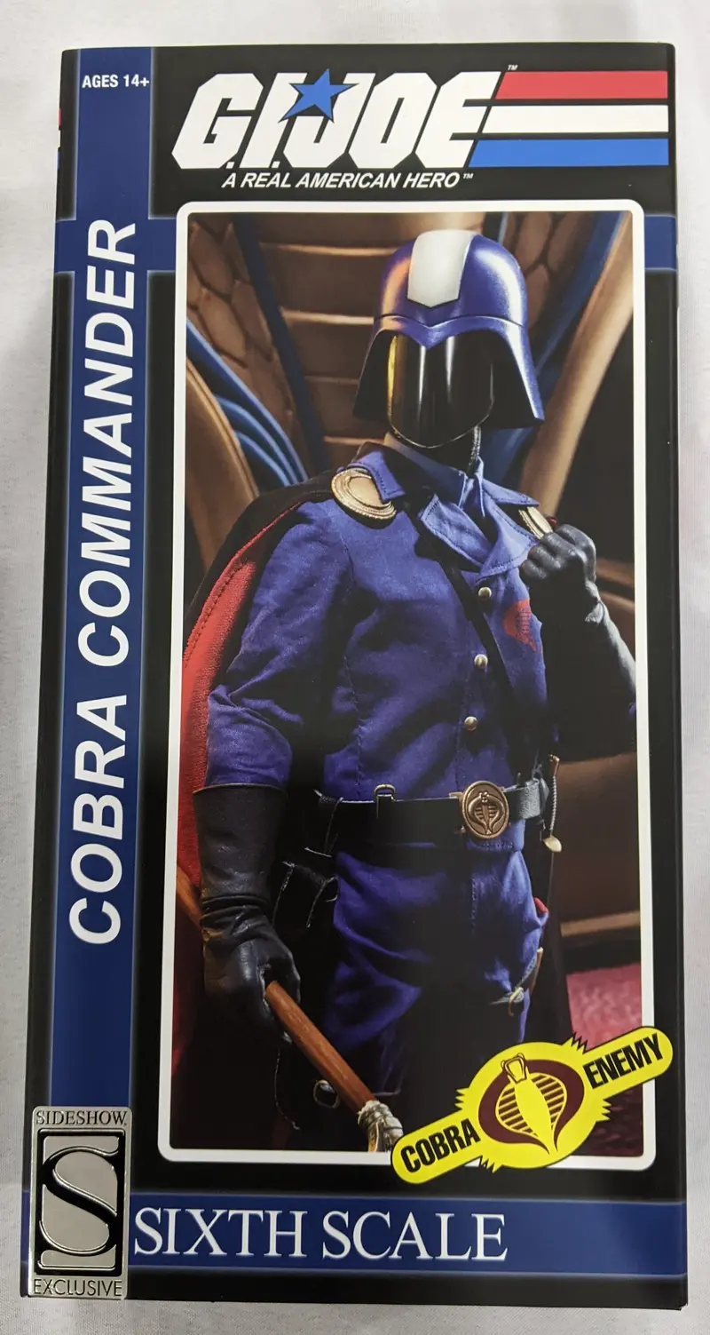 Sideshow Collectible 1/6 G.I. Joe Cobra Commander Sixth Scale Figure *Open Box* 1