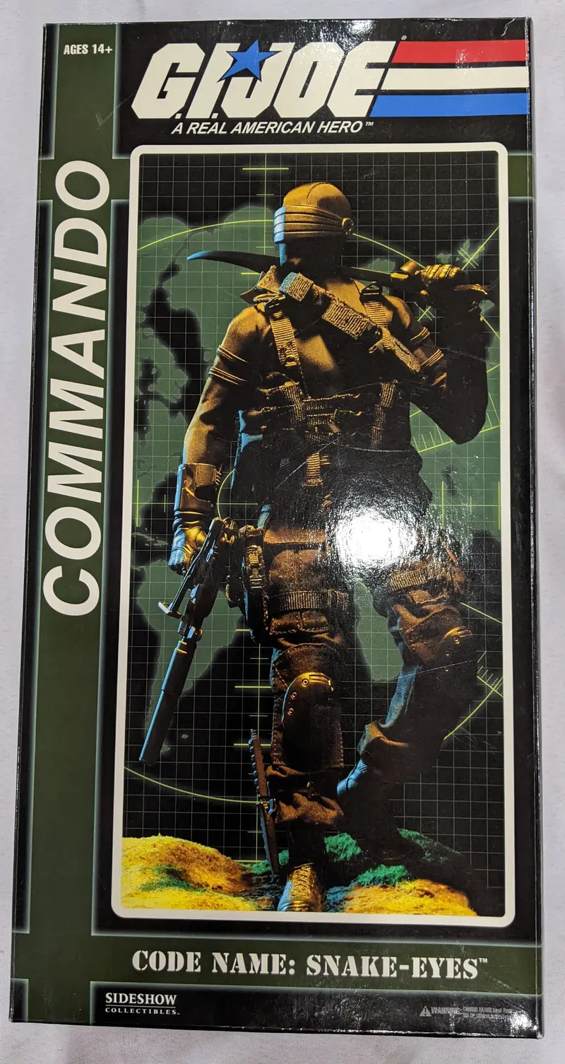 Sideshow Collectible 1/6 G.I. Joe Commando Snake Eyes Sixth Scale Figure - B *Open Box* 1