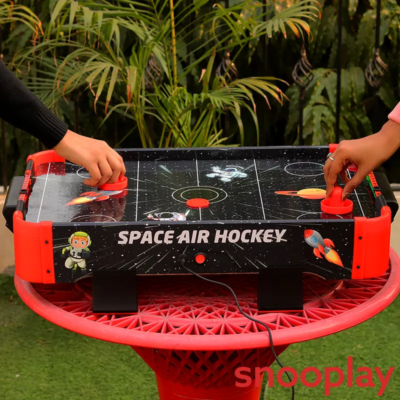 Simarr Space Air Hockey Set With 1 Charger, 2 Pucks & Paddles (5 Years Till Grown Ups) 1