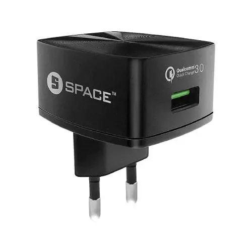 Space Wc-130 Quick Charge 3.0 Wall Charger With Micro-Usb Cable 1