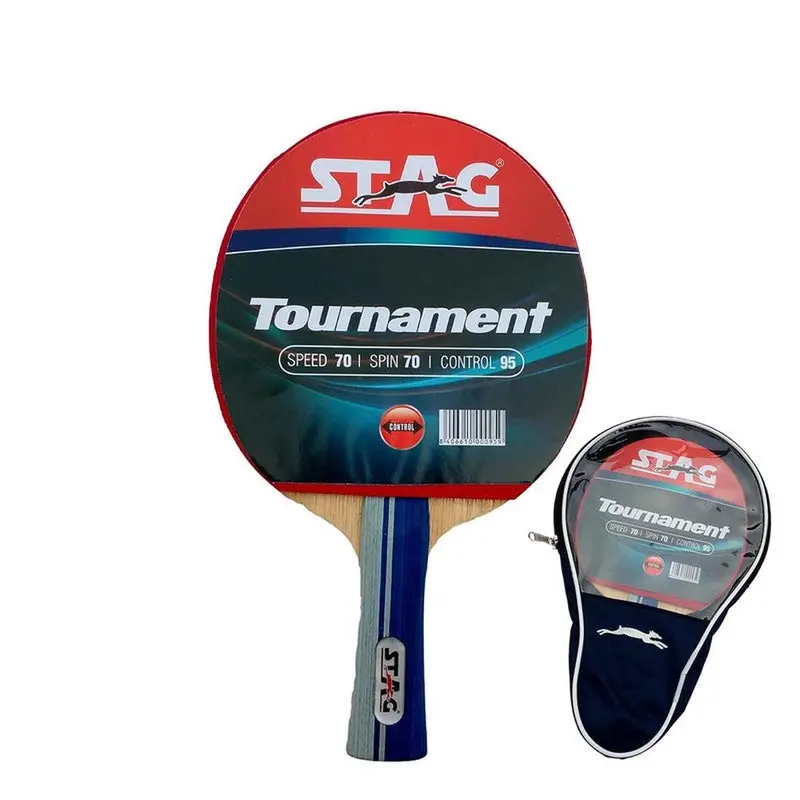 Stag Global Beginner Ittf Approved Rubber Tournament Table Tennis Racquet (9 Years Till Grown Ups) 1