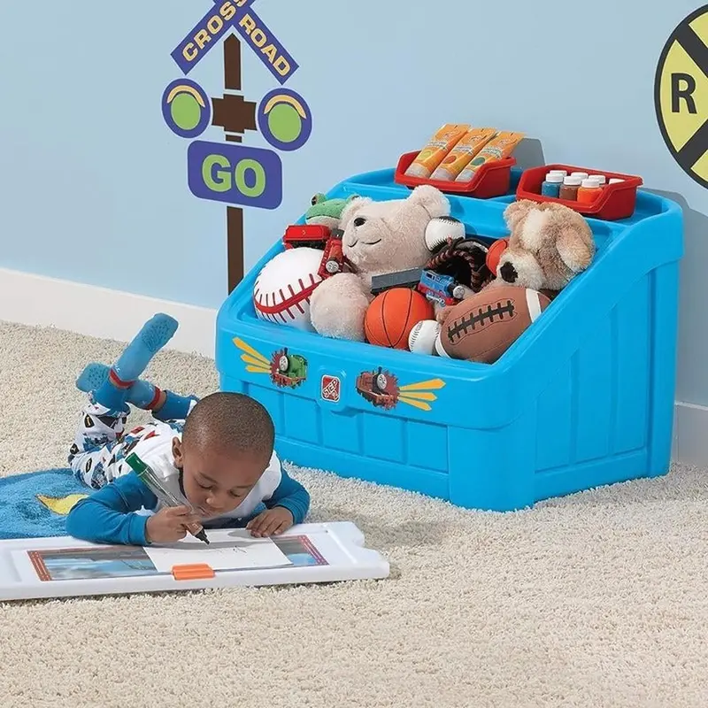 Step2 2 In 1 Toy Box - Storage Chest With Art Lid & Organizer (2-10 Years) 1