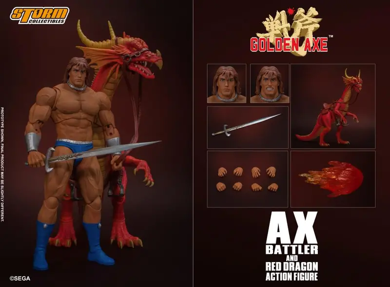 Storm Collectibles 1/12 Golden Axe Ax Battler & Red Dragon Scale Action Figure 1