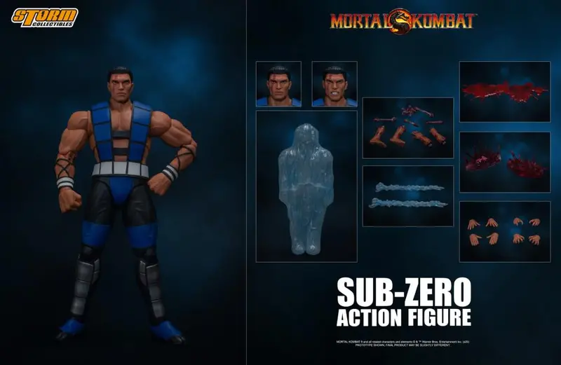 Storm Collectibles 1/12 Mortal Kombat 3 Sub Zero (Unmasked Ver.) Action Figure 1