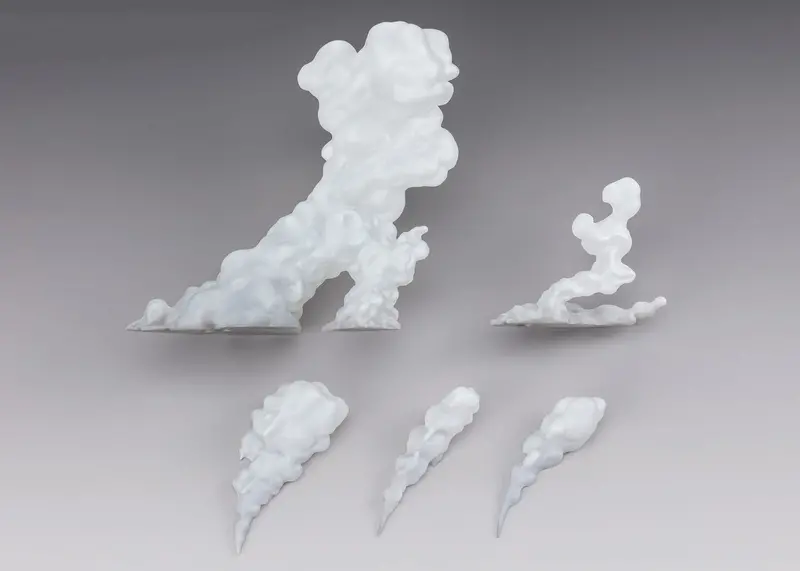 Tamashii Effect Smoke White Version Stand Base Stage S.H Figuarts 1