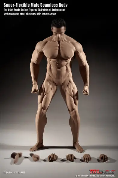 Tbleague Phicen 1/6 Super Flexible Male Seamless Sixth Scale Pl2018-M35 1