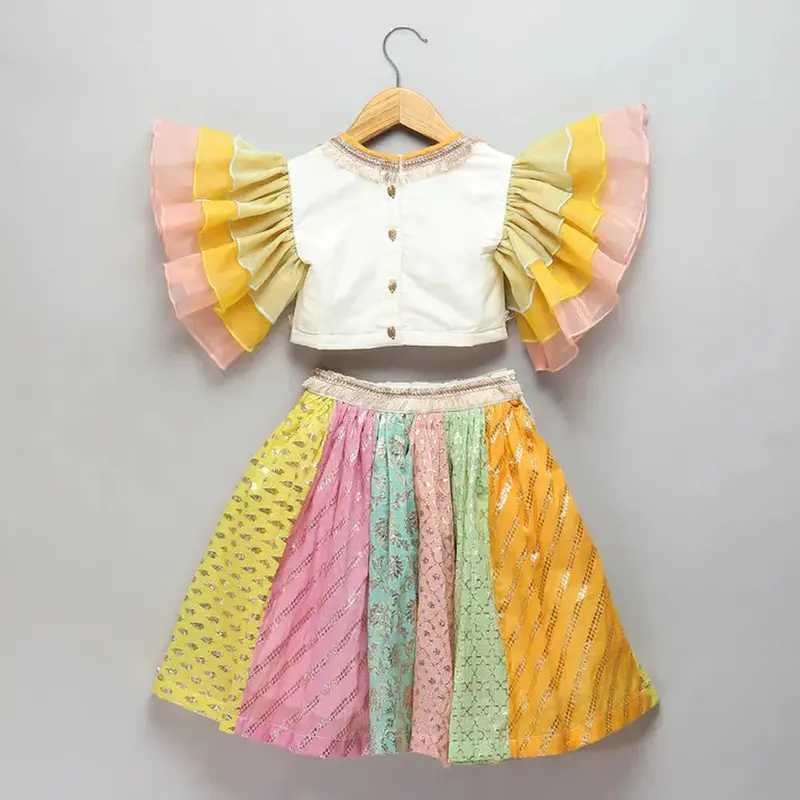 The Little Tales Pastel Multi Colors Lehnga Set 1
