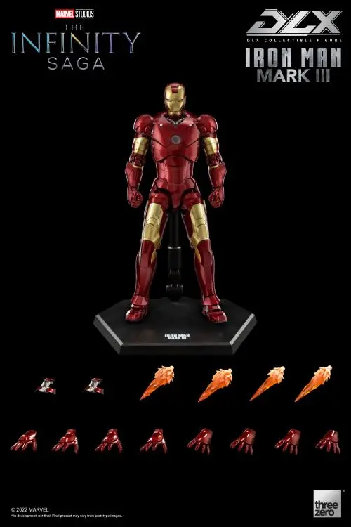 Threezero 1/12 Avengers: Infinity Saga Iron Man Mark Iii 3 Dlx Scale Figure 1