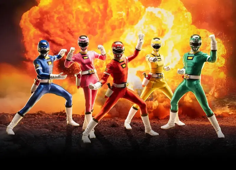 Threezero Figzero 1/6 Power Rangers Turbo Rangers Scale Action Figure 5-Pack 1