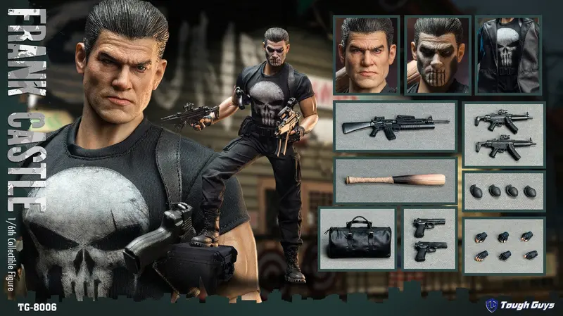 Tough Guys 1/6 Frank Castle Sixth Scale Action Figure Tg-8006 1