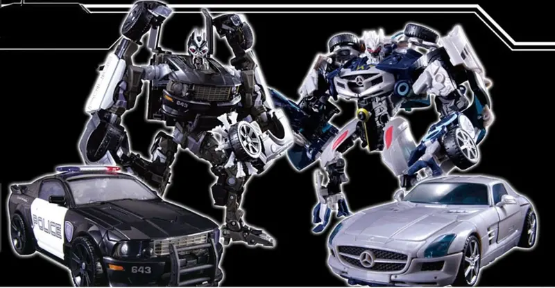 Transformers Dotm Aps-03 Deception Barricade & Soundwave Asia Premium Series Exclusive Action Figure 1