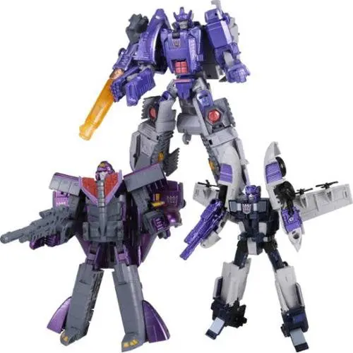 Transformers Henkei Classic Specialist Decepticon Galvatron, Octane, Astrotrain 3-Pack Action Figure Set Asia Exclusive 1