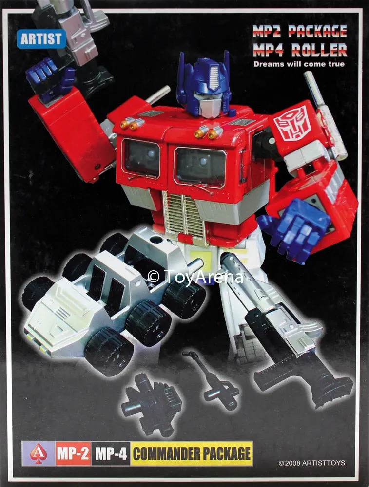 Transformers Masterpiece Artist Toys Mp-04 & Mp-02 Command Package Rollar Gun Hose Accessory Kit Clear 1