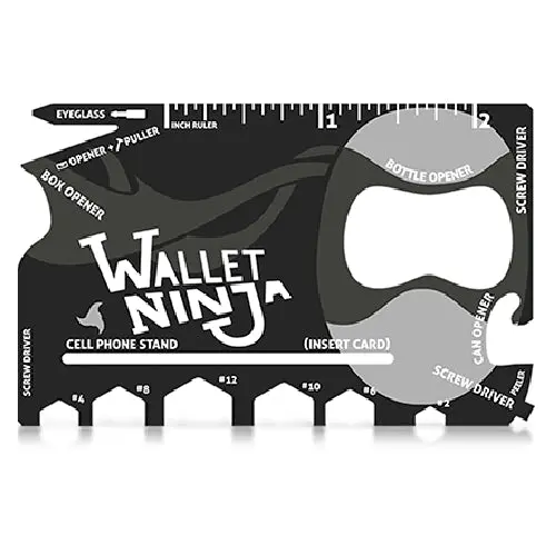 Wallet Ninja 18 In 1 Card Sized Multitool 1