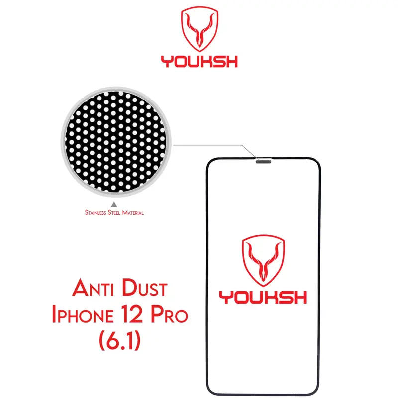 Youksh Apple Iphone 12/12 Pro Anti Static Glass Protector With Youksh Installation Kit 1