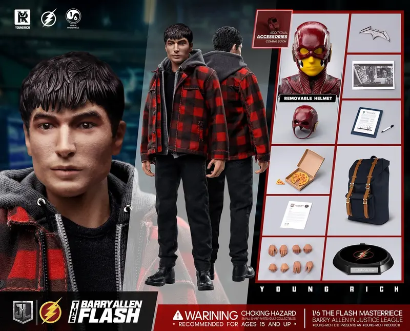 Young Rich 1/6 Barry Allen The Flash (Dc Justice League) Sixth Scale Action Figure 1