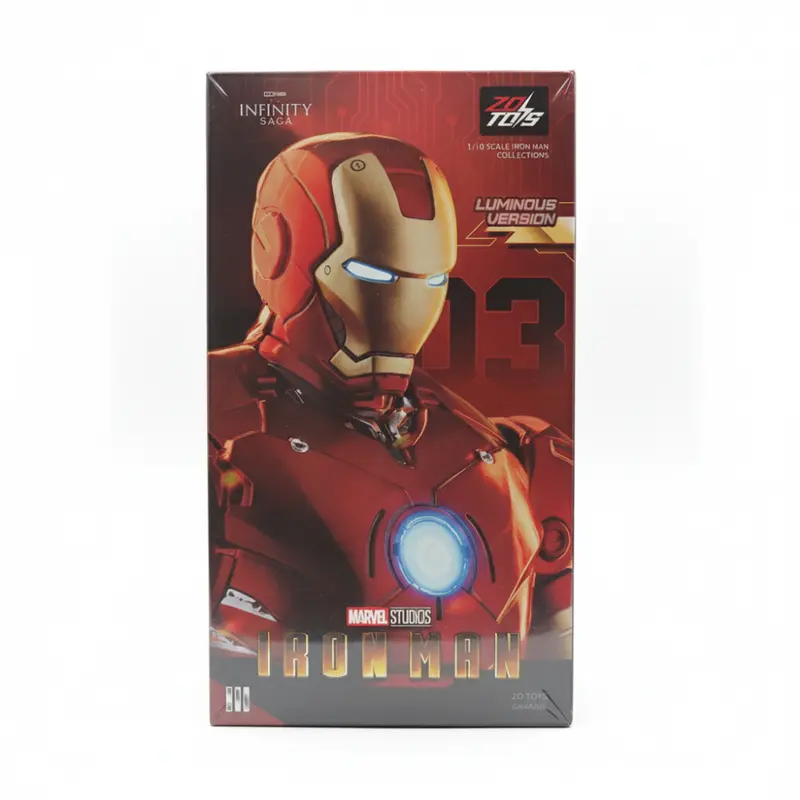 Zd Toys Original Marvel Ironman Action Figure - Mark3 (Luminous Version) | 1:10 Scale (15 Years Till Grown Ups) 1