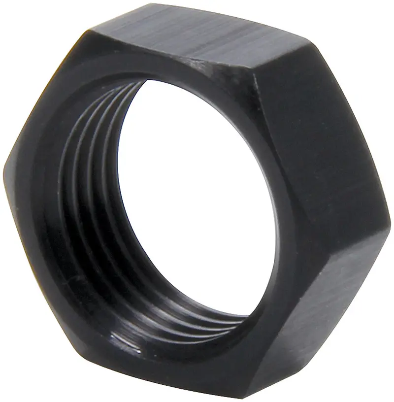 Allstar Performance 18289-50 3/4-16 Lh Alum Jam Nuts Thin O.D. Black 50Pk 1
