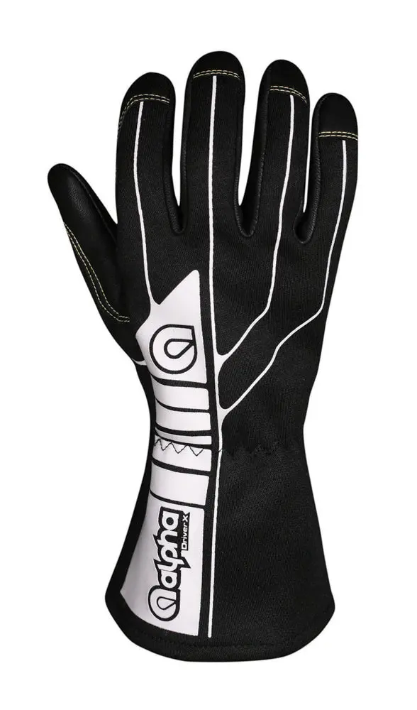 Alpha Gloves Agd1-01-L Driver-X Racing Glove – Black, Large, Sfi 3.3/1 Certified 1