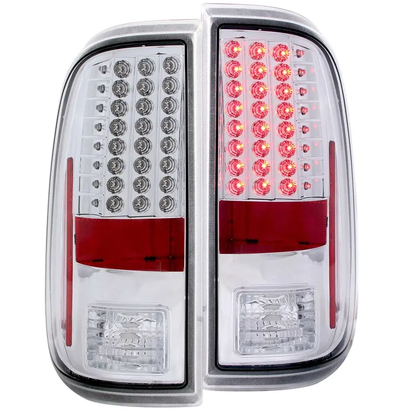 Anzo Usa Led Tail Light Assembly – Clear Lens, Chrome Housing, Sold As Pair – Model 311128 1