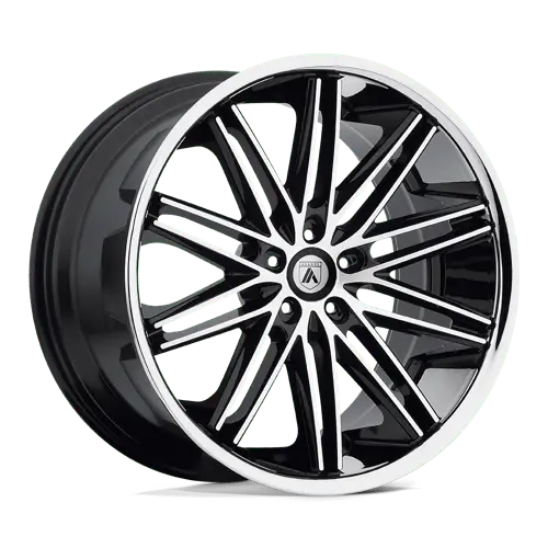 Asanti Ab10 Machined Lip Wheel – 20X8.5", 5X4.5", 38Mm Offset, Gloss Black 1
