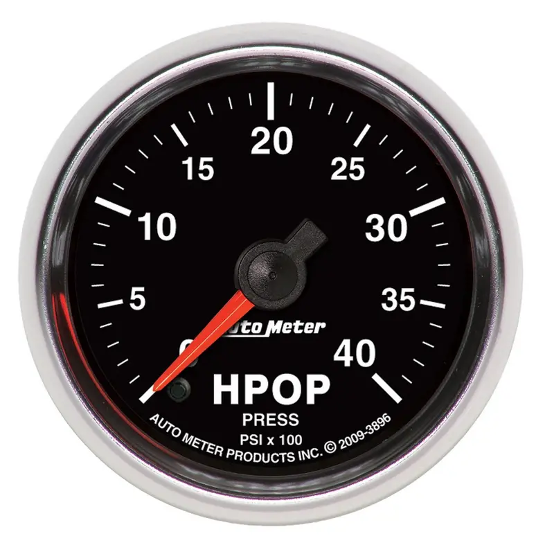 Autometer Digital High-Pressure Oil Gauge – 2-1/16", 4,000 Psi, Stepper Motor Drive 1