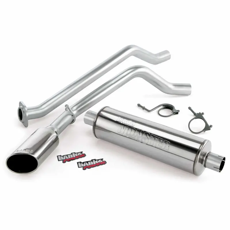 Banks Power Monster Exhaust System – Stainless Steel With Chrome Tip, 2003–2006 Chevy 4.3L–5.3L 1