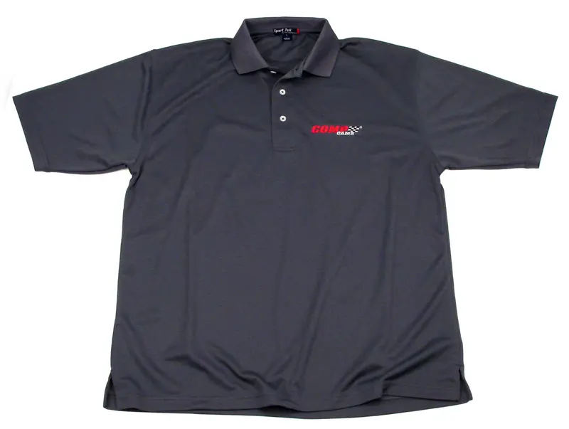 Comp Cams Gray Logo Performance Polo – Dri-Mesh Fabric, Large Fit (C1016-L) 1