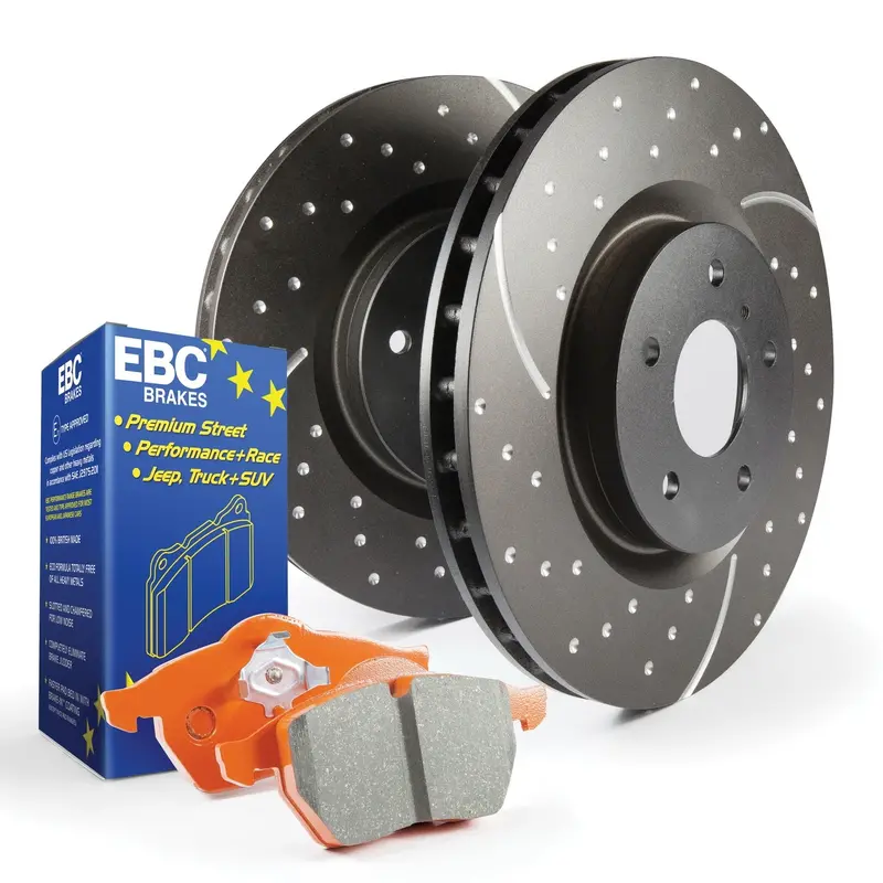 Ebc Orangestuff Front Brake Kit – S8Kr1132, Includes Gd Rotors And High-Performance Pads 1