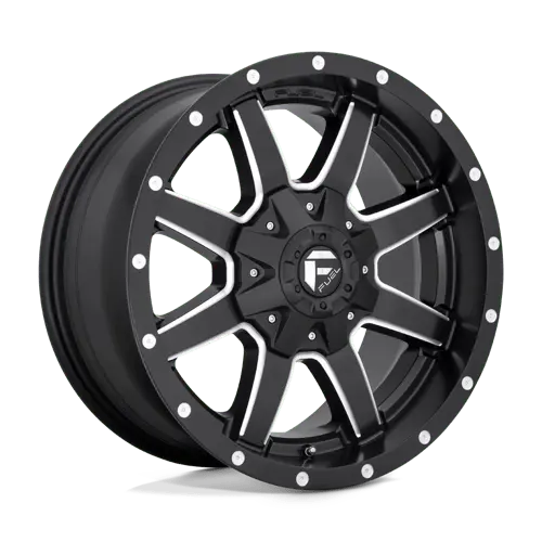 Fuel 1Pc D53818901850 D538 18X9 8X180 Mt-Blk-Mil 1Mm 1