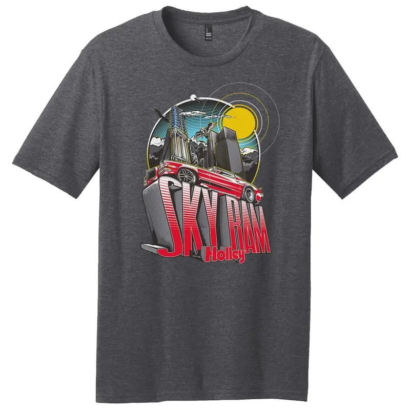 Holley 10380-Smhol Holley Sky-Ram Tee; Charcoal Heather; Short Sleeve; Small; 1
