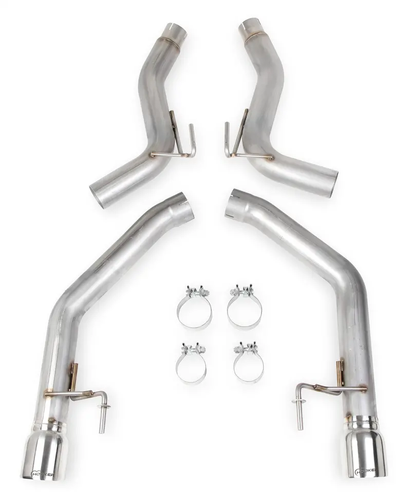 Hooker Blackheart 70403306-Rhkr Axle-Back Exhaust System – Aggressive Tone, Black Finish 1