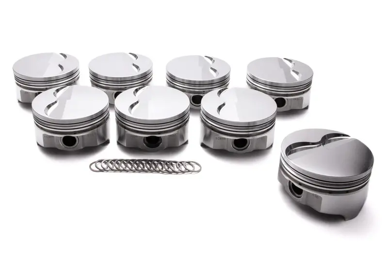 Icon Pistons Ic941.030 Pontiac V8 Forged Piston Set – 4.155" Bore, −0.430Cc Dish 1