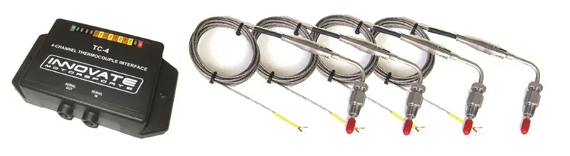 Innovate Motorsports Tc-4 Plus 4-Channel Egt Monitoring Kit With Type-K Probes 1